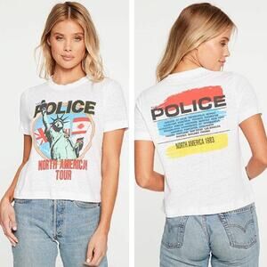Chaser The Police 1983 North America Tour Tee white